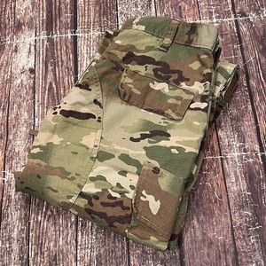 Military Flame Resistant Camo Cargo Pant Insect Repellent Sz Medium Long 34X33.5
